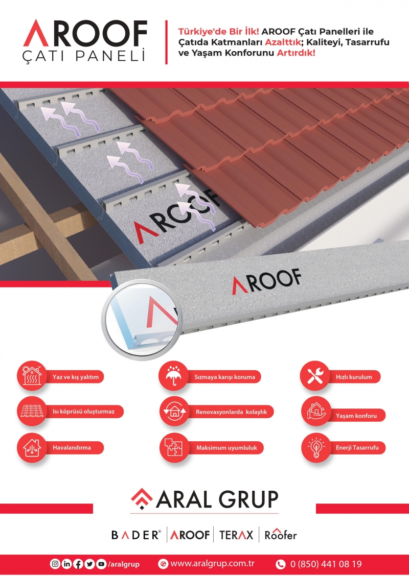 ARAL GRUP | AROOF | Uzun Ömürlü Çatı Sistemi